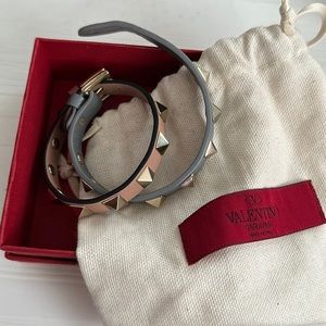 Valentino double wrap rockstud bracelet